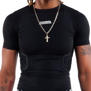 NWOT Moolah Women’s Basketball Compression Top in Black in size L